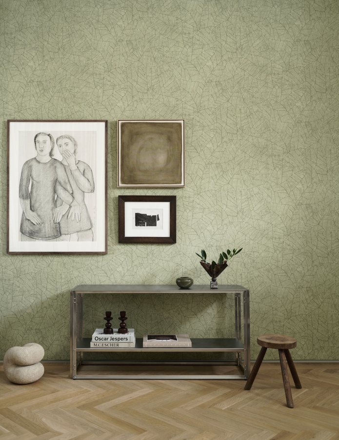 Arte Wallpaper Essentials Fragment 30337 Tapete in Grün mit abstraktem botanischem Design aus Vlies - Bild 1