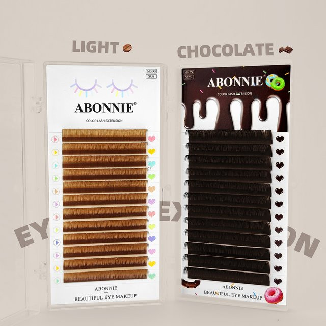ABONNIE Brown Lash Classic Wimpernverlängerung, Kakaobraun - Bild 1