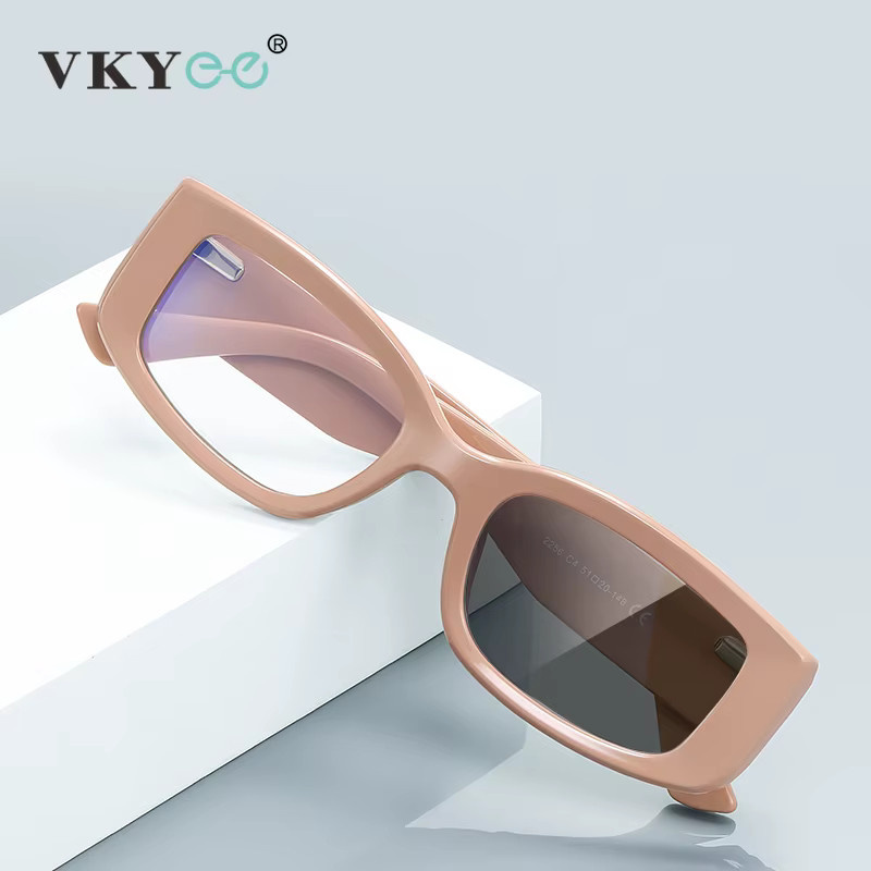 VKYEE Lesebrille, Rechteckig, Vollrand, Kunststoff, Unisex - Bild 2