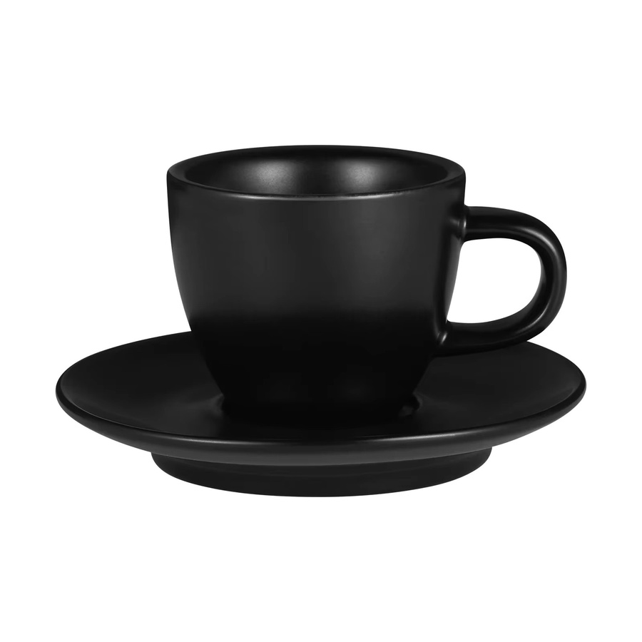 MHW-3BOMBER Keramik-Espressotassen Set mit Untertasse, 80 ml, Schwarz oder Grün - Bild 3
