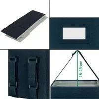 Leitz Desk Sharing Aufbewahrungstasche kompakt, faltbar, 3 Fächer, für Laptops bis 14 Zoll, Grau/Blau, B/T/H: 35,5 x 21,0 x 20,0 cm - Bild 2