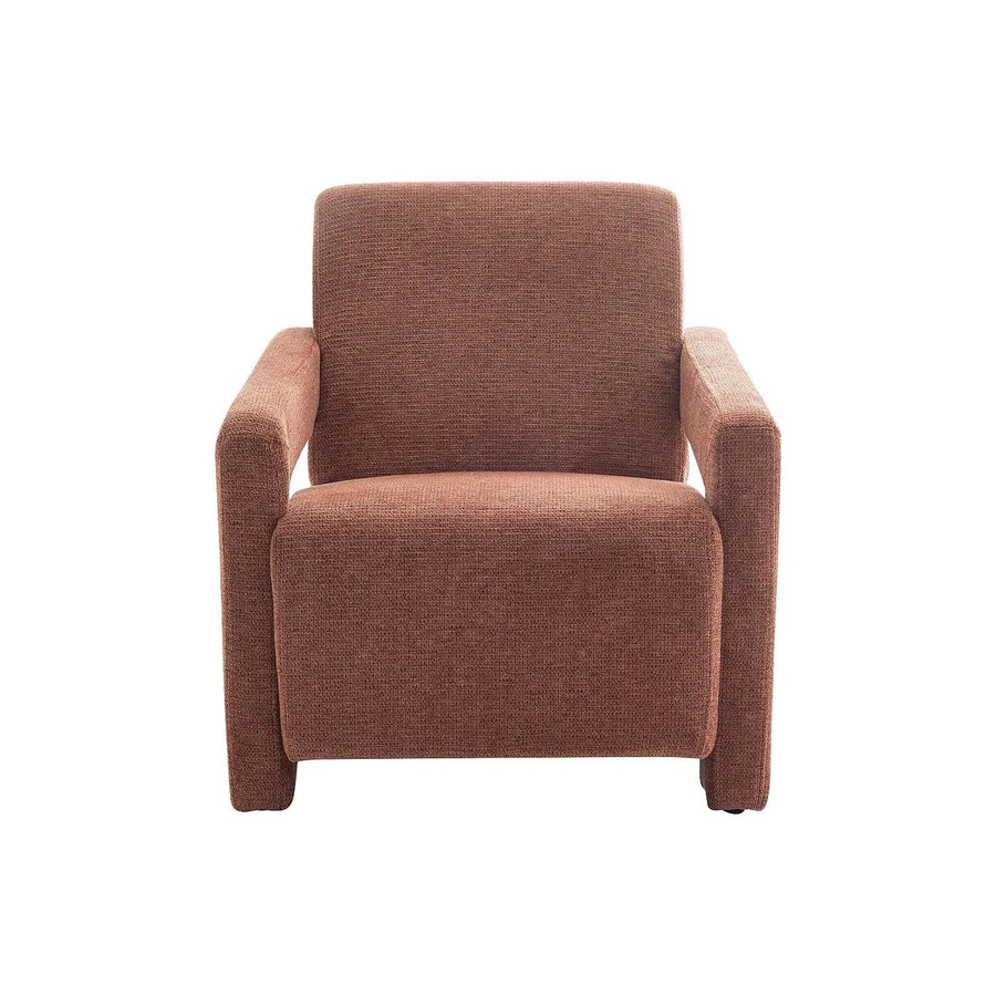 Vente-unique Sessel Isparta mit gerader Rückenlehne und Armlehnen in Terracotta, Breite: 65 cm, Tiefe: 65 cm, Höhe: 65 cm - Bild 2