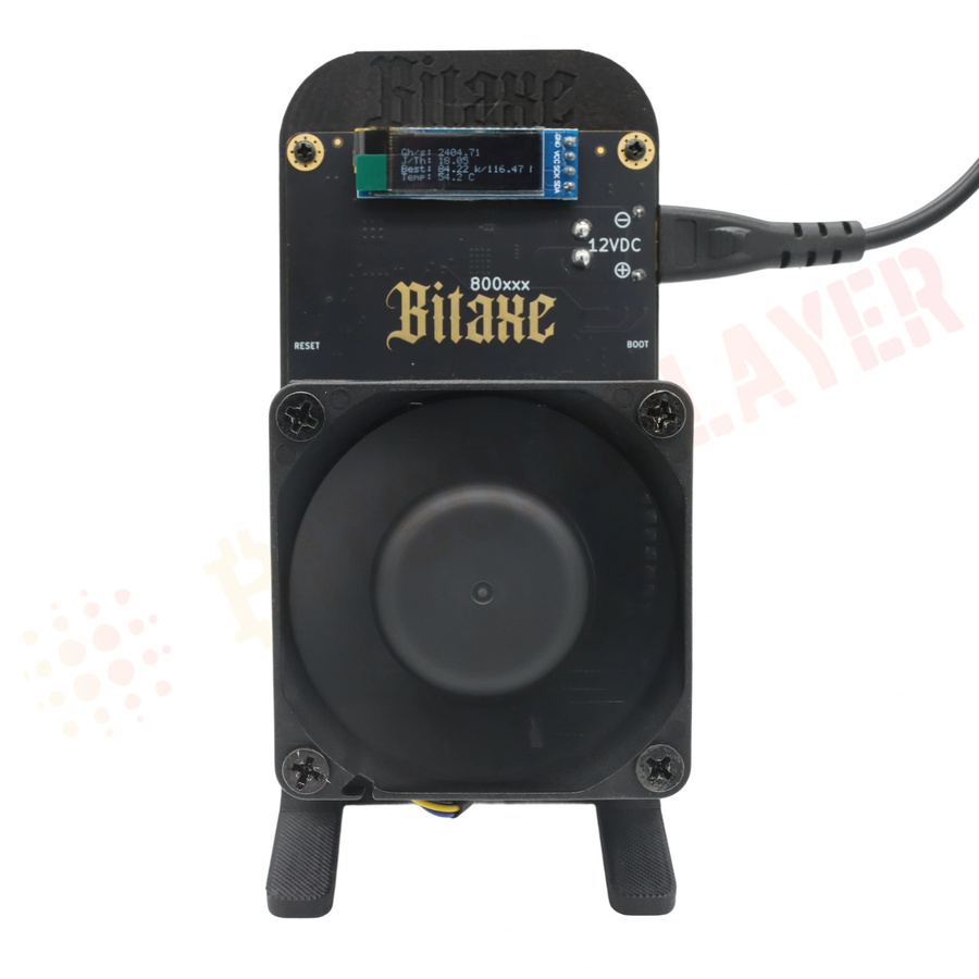Bitaxe GT 800 ASIC-Miner von Bitsoloplayer in Orange mit 2.4Th/s und 35W für BCH SHA256 Krypto-Mining inklusive Übertaktungsmodus - Bild 2