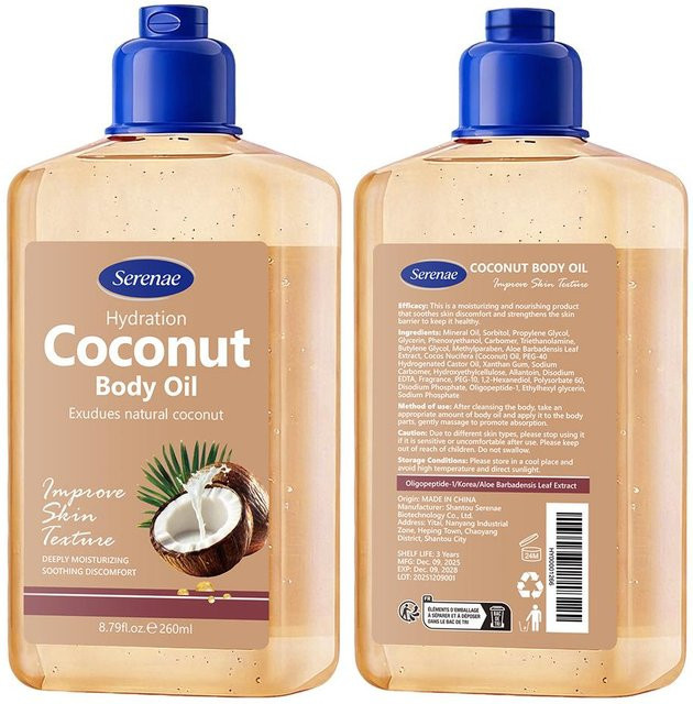 Global Beauty Serenae Kokosöl Körperöl, Unisex - Bild 1