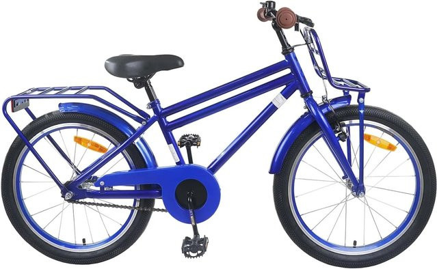 vidaXL Kinderfahrrad 18 Zoll Dunkelblau für 5-7 Jahre Alt - Bild 1