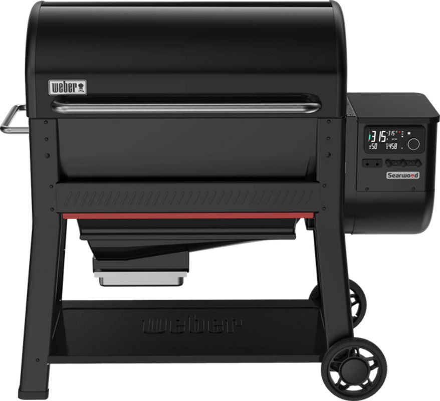 Weber Searwood XL Grill in Schwarz mit Holzoptik - Bild 1