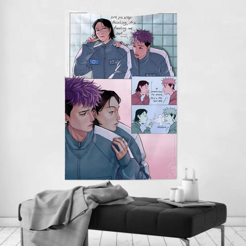 T-Thanos X Nams G-Gyu Thanosxnamgyus Wandteppich als mehrfarbige Raumdekoration, B/H: 70 x 70 cm - Bild 3