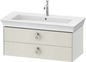Duravit Waschtischunterschrank ohne Aufsatz White Tulip matt weiß B: 98,4 cm, H: 41 cm, T: 45,8 cm - Bild 1