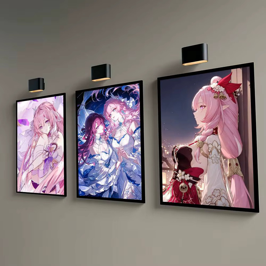 Anime Girl Elysia Poster Bilibili Wandaufkleber Mehrfarbig - Bild 4