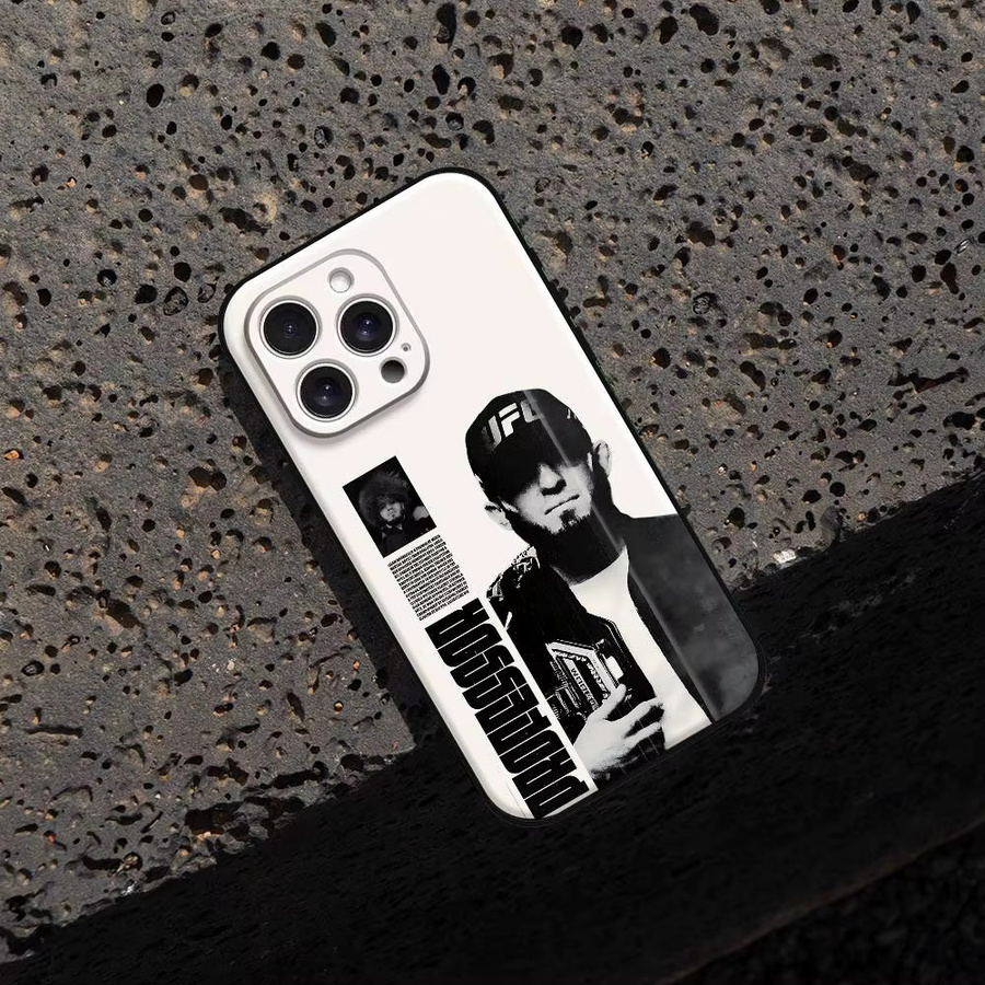 P4P Islam M-Makhachev Handyhülle für iPhone 11 bis 17 Pro Max Plus Mini aus weichem TPU in Weiß - Bild 7