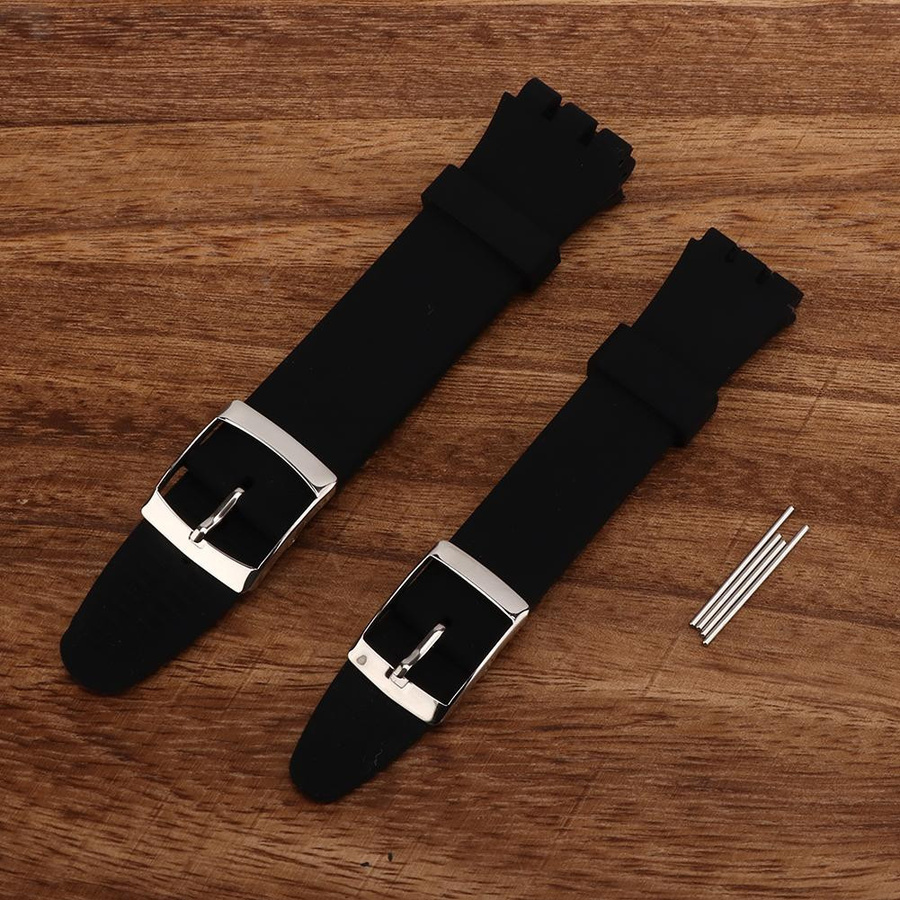 Uhrenarmband Silikon, 17mm, 19mm, 2 Stück - Bild 2