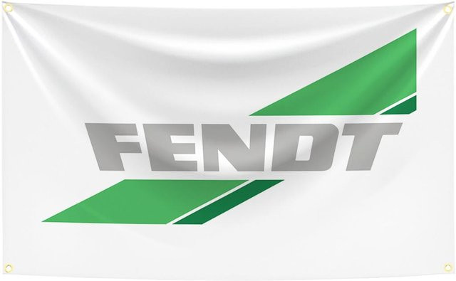 Wandteppich Fendt Landmaschinen Banner aus Polyester mit Digitaldruck für Garage und Wanddekoration, Breite: 90 cm, Höhe: 150 cm - Bild 1