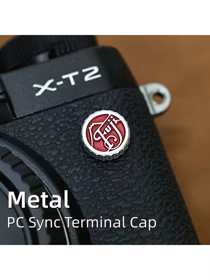Fujifilm Metall Blitz-PC-Sync-Anschlusskappe Staubschutzabdeckung für X-T4 und weitere Modelle - Bild 4