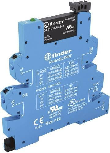 Finder Halbleiterrelais 39.50.8.230.9024 in Blau mit 2A und 24 V/DC Schaltspannung - Bild 1