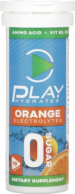 Play Hydrated, Brausetabletten, Orange, 10 Stück - Bild 1