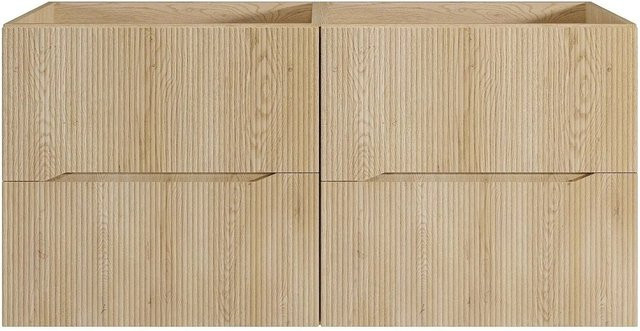 Waschbeckenunterschrank Oriso von Vente-unique in Naturholz Beige, Breite: 120 cm, Höhe: 57 cm, Tiefe: 46 cm - Bild 1