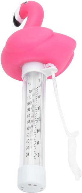 Schwimmendes Wasserthethermometer in Tierform aus Kunststoff für Pool und SPA, Farbe: Weiß - Bild 1