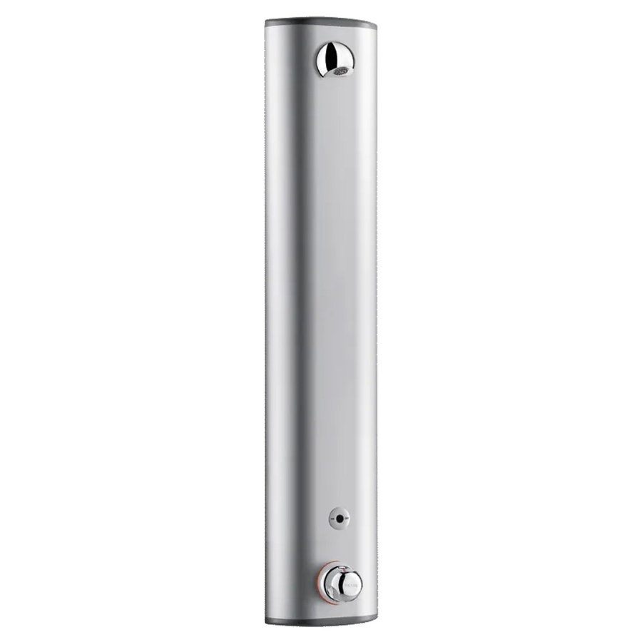 Delabie DU-Elem SECURITHERM Thermostat-Duschset aus Aluminium in Chrom-Silber mit verdeckten Anschlüssen - Bild 2