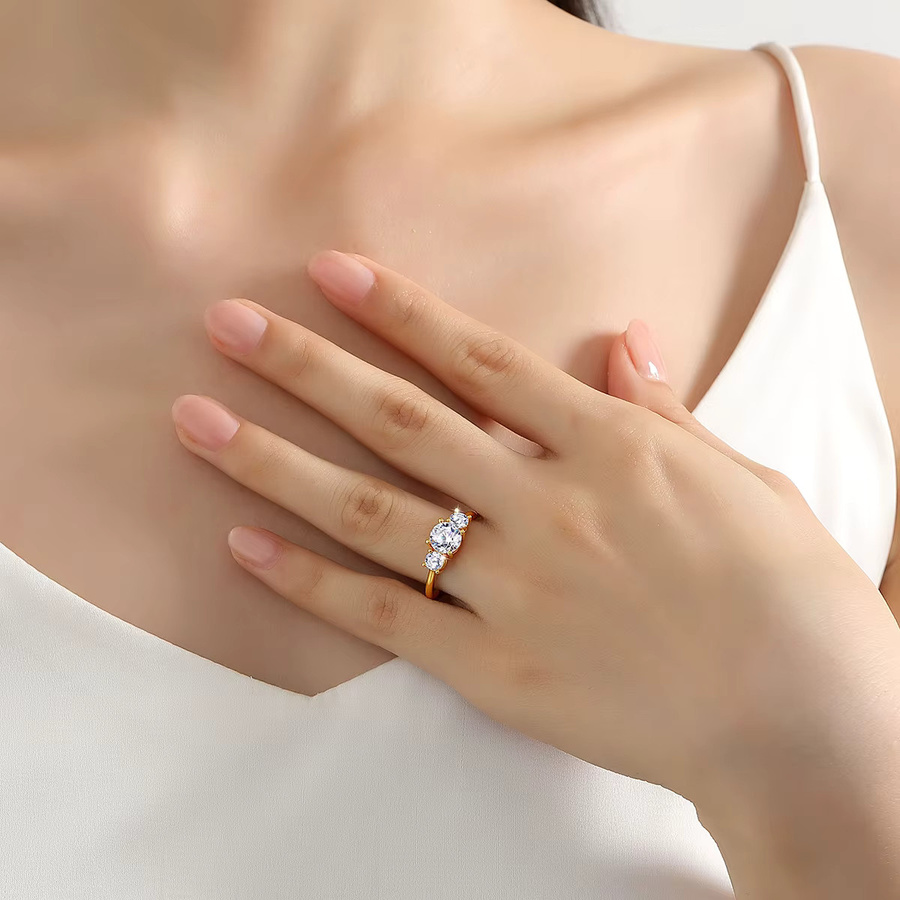 LONGUE VUE Goldring, 750 Gold, Diamant, Damen - Bild 3