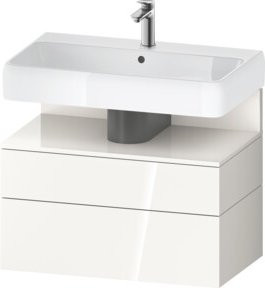 Duravit Waschtischunterschrank Qatego in Weiß mit 1 Kasten und Nischenbereich, B/T/H: 79 x 47 x 59 cm - Bild 1