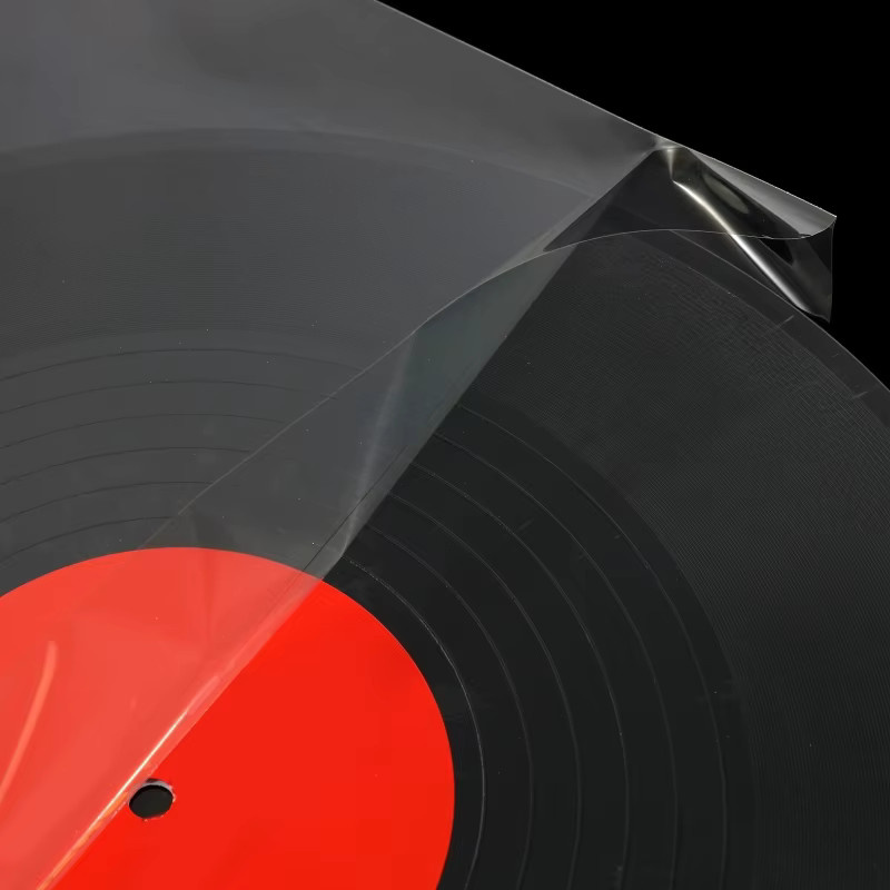 luxuglow 50 Stück LP-Schallplatten-Außenhüllen aus transparentem OPP zum Schutz deiner Schallplatten - Bild 3
