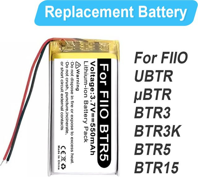 Ersatzakku für FIIO Musikplayer UBTR μBTR BTR3 BTR3K BTR5 BTR15 - Bild 1