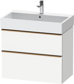 Duravit Waschtischunterschrank D-Neo in Weiß Hochglanz, Wandmontage, B/T/H: 78,4 x 44,2 x 62,5 cm - Bild 1