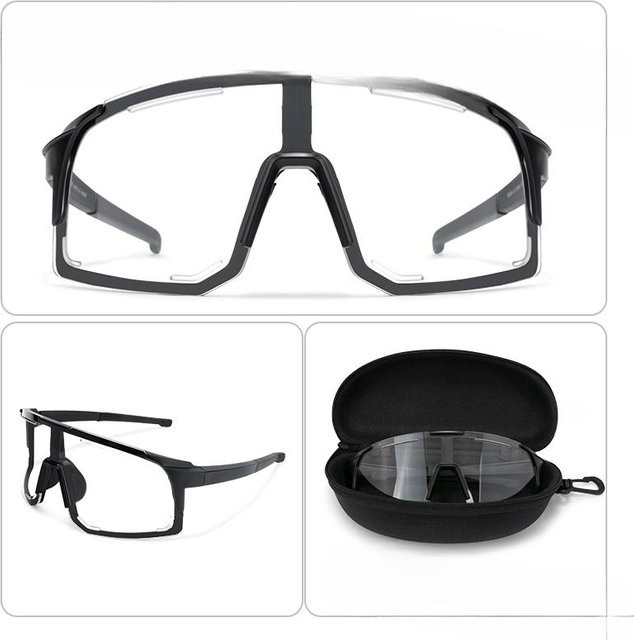 Binchi Outdoor Equipment Sonnenbrille, Cat-Eye, randlos, schwarz, Unisex - Bild 1