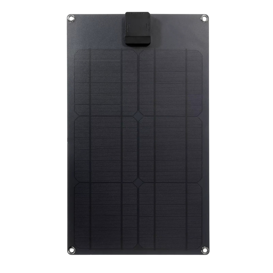 ELEGEEK 25W Tragbares Solarpanel-Ladegerät mit 5V USB und 12V DC Dual-Ausgang sowie Solar-Controller in Schwarz - Bild 4