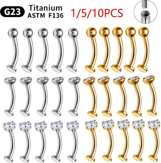 ihera Piercing Set Titan, Damen, Zirkonia - Bild 1