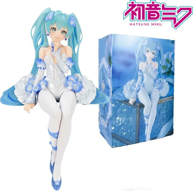 Bandai Hatsune Miku Actionfigur, Feenblumen-Geist, 15cm, Rosa, PVC - Bild 1