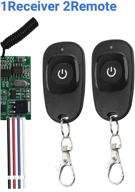 YJMP Drahtlose 433MHz Mini Motor Fernbedienung und Controller in Schwarz - Bild 1