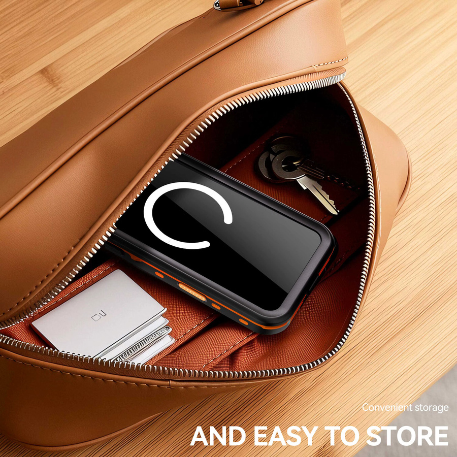 Shellbox IP68 wasserdichte Handyhülle für iPhone 17 Pro Max, iPhone 17 Pro, iPhone 17 Air und iPhone 17, stoßfest und staubdicht, Schwarz - Bild 6