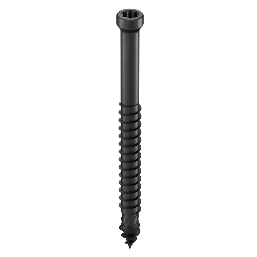 GS Terrassen Holzbohrschrauben Schwarz, 100 Stück, Durchmesser: 4,8 mm, Länge: 48 mm - Bild 2