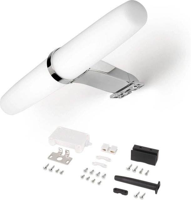 Emuca LED-Strahler Gemini für Badezimmerspiegel, Verchromt, Neutralweiß 4000 K, IP44, Länge: 23,3 cm - Bild 1