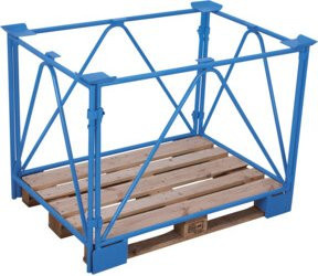 VARIOfit Palettenaufsatz Typ 68 in Blau aus Stahl, B/T/H: 120 x 100 x 160 cm - Bild 1