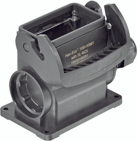 HARTING Sockelgehäuse 19 43 010 0251 19430100251 aus Kunststoff in Schwarz - Bild 1