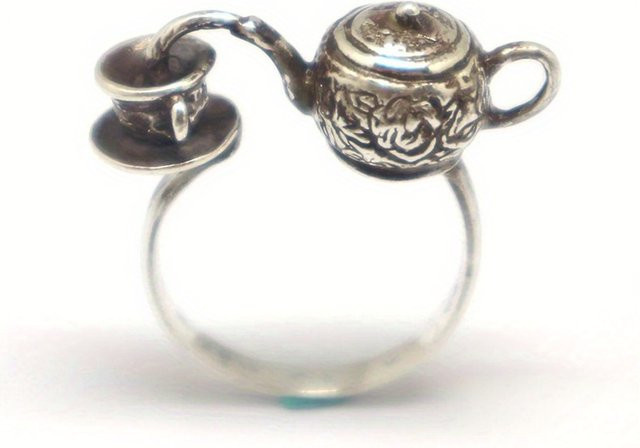 Nonoyesya Ring, Vintage, Silber, Ohne Stein - Bild 1