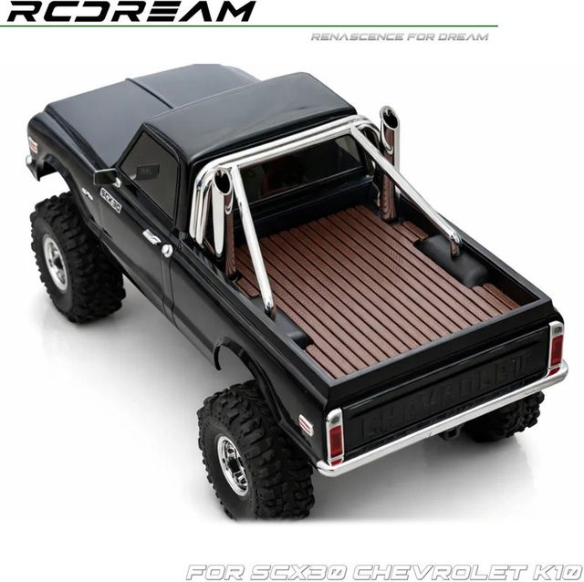 RCDream SCX30 K10 Pickup-Bett Holzmaserungspaneel, RC Crawler Upgrade-Teile, 1:30, ab 14 Jahren - Bild 1