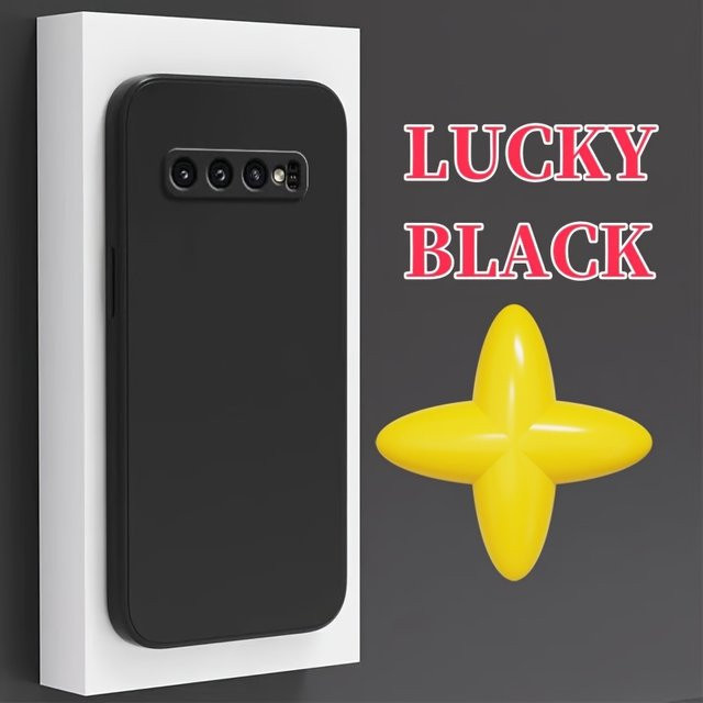 Stoßfeste Silikon Schutzhülle für Samsung Galaxy S10 Plus, S10 und S10E in Schwarz und Lila - Bild 1