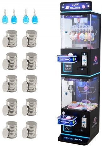 VEVOR Claw Crane Machine Arcade Game Machine mit Licht und Sound, Black Purple - Bild 1