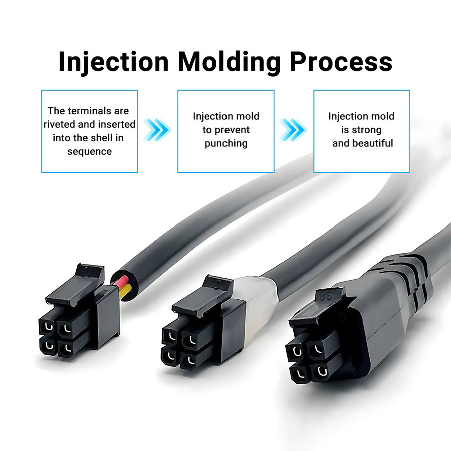 Bambu Lab 4-Pin Stecker-zu-Stecker Verbindungskabel für das BMCU zu AP Mehrfarben-Modul beim A1 und A1 mini 3D-Drucker, Schwarz - Bild 3