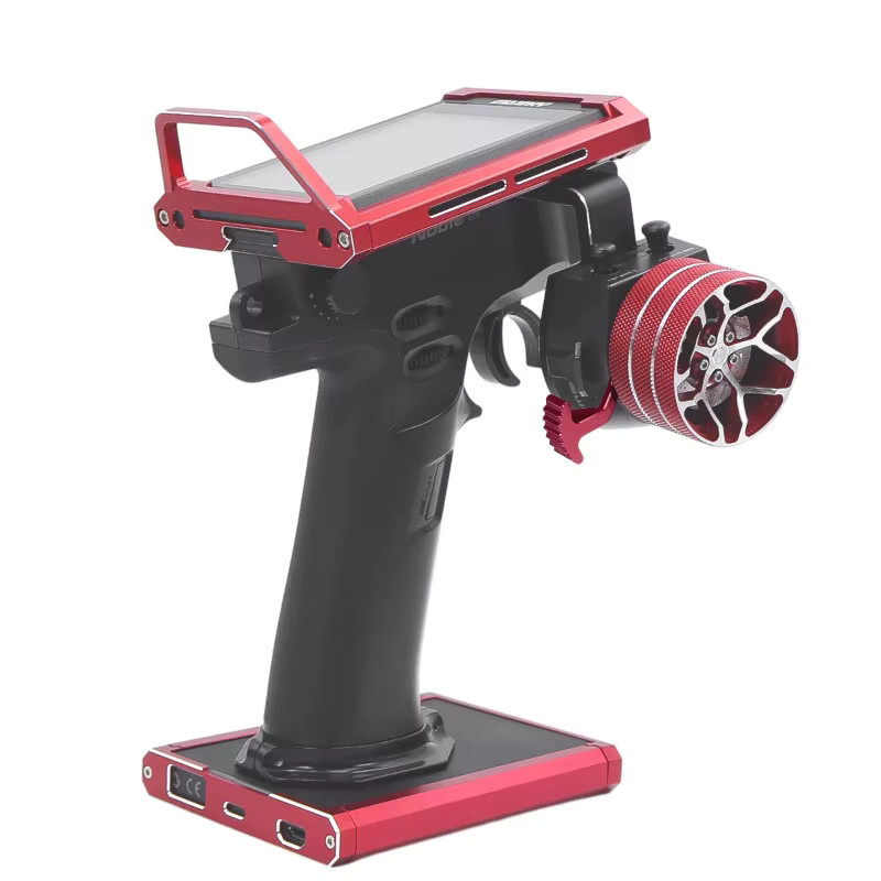 FlySky Noble NB4+ 8-Kanal 2,4G RC-Sender mit Touchscreen und Upgrade-Set aus Metallhalterung, Handrad und Einhand-Controller - Bild 2
