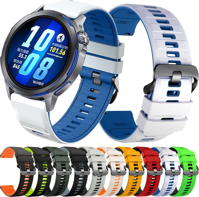 Huawei Uhrenarmband Silikon, 22mm, Multicolor, Unisex - Bild 1