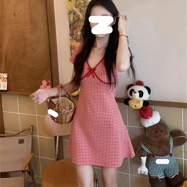 Kleid jinmeige, rot, XL, Damen - Bild 1