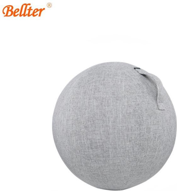 HomeHarmony Yoga Ballbezug aus Baumwolle und Leinen in Grau, schmutzabweisend und langlebig - Bild 1