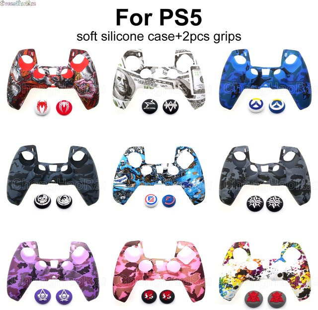 Sony Silikon Schutzhülle für PlayStation 5 PS5 Controller Anti-Slip Gummi Abdeckung - Bild 1