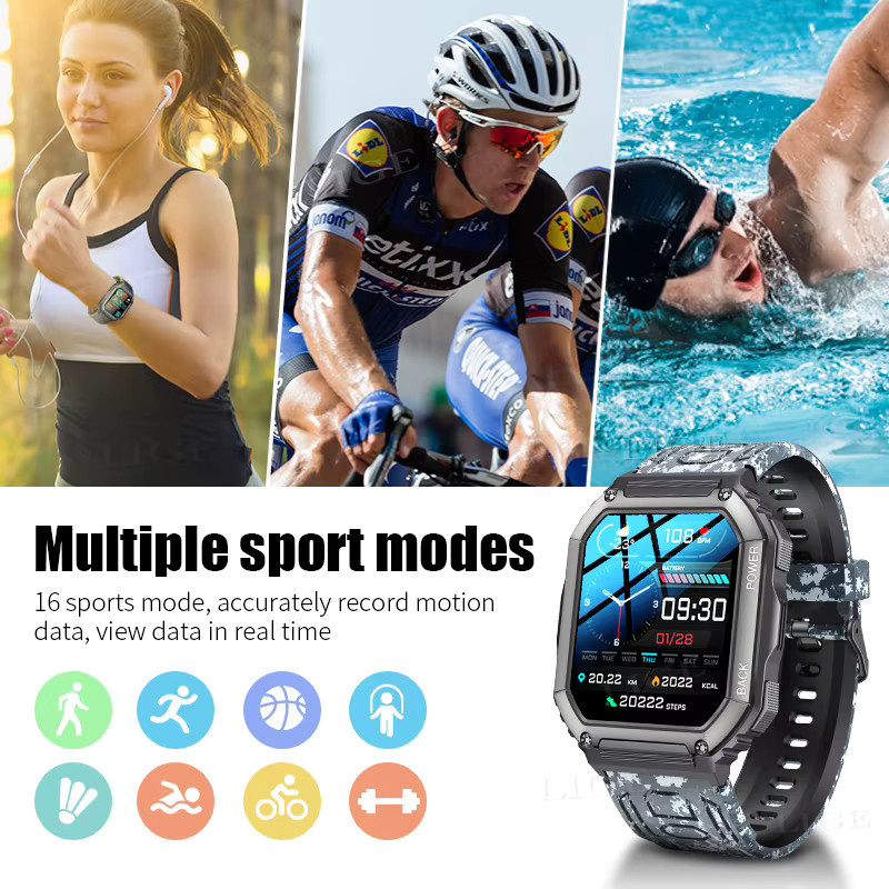 FOXBOX Smartwatch, GPS, Bluetooth, Schwarz, Herren - Bild 2