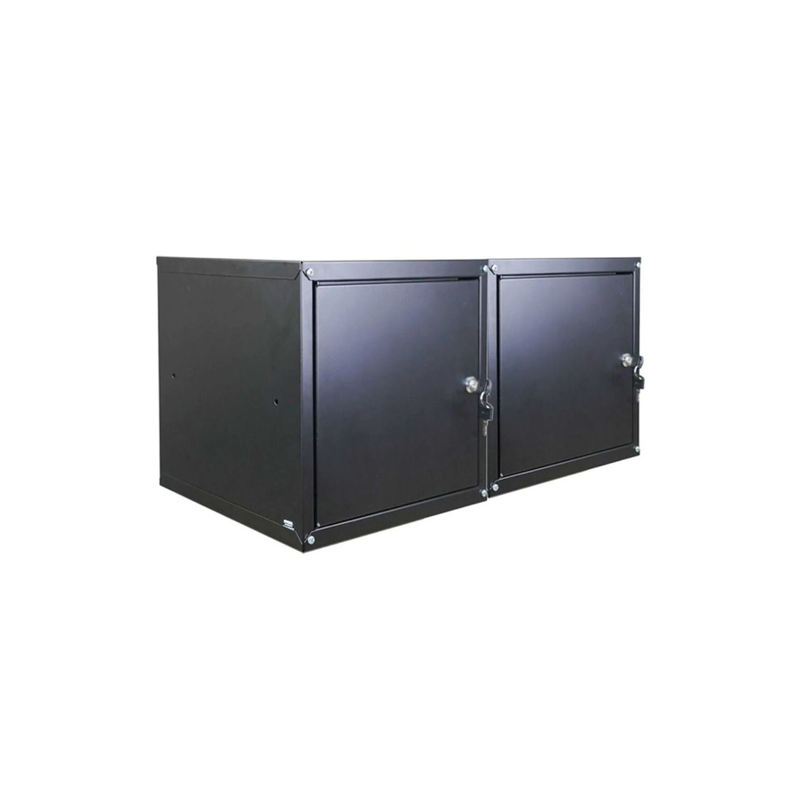 PROREGAL 2er Set Schließfachwürfel Cubic aus Stahlblech in Schwarz, H x B x T: 35 x 35 x 35 cm - Bild 2
