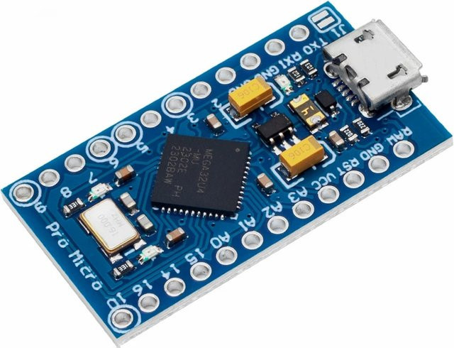 DIYTZT Pro Micro ATmega32U4 5V 16MHz mit USB-C Anschluss in Blau - Bild 1
